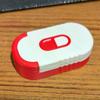 Mini Sliding Pill Box Keychain Medication Organizer Multiple Compartments Travel Pill Organizer Portable Pill Pod Tablet Case