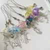 Sea Shell Fish Y2K Jellyfish Mobile Key Chain Jellyfish Tassel Phone Charm Keycord  Mobile