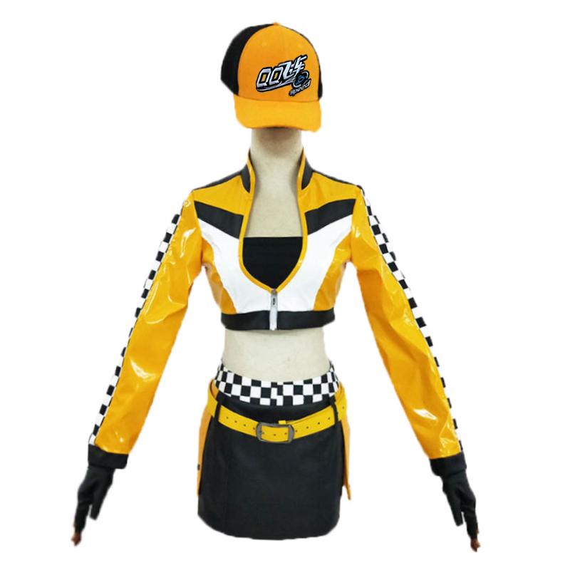 

QQ Speed Little Orange Sister Racing Cosplay Suit for Women S
