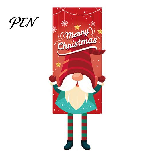 Indoor Holiday Home Ornaments Christmas Banner Decorations with Hanging Rope, Elf/Snowman/Gnome/Snowman Festive Flags for Doorway Celebratory