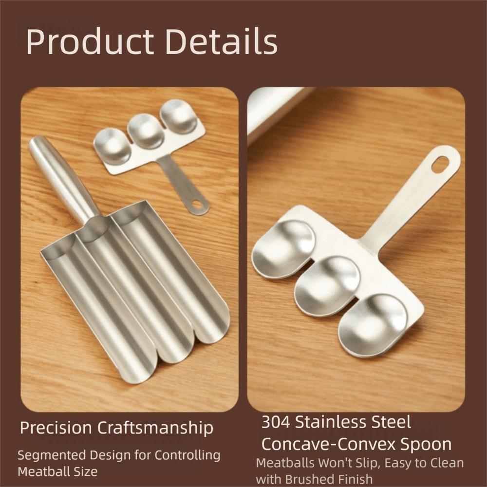Stainless Steel Meat Making Ball Mold Durable Meatball Maker Tool Manual Meatball Maker  Household