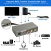 HDTV Conversion Box Multiple Function with Coaxialed Input and 3.5mm Output Enhances Auditory Extractor