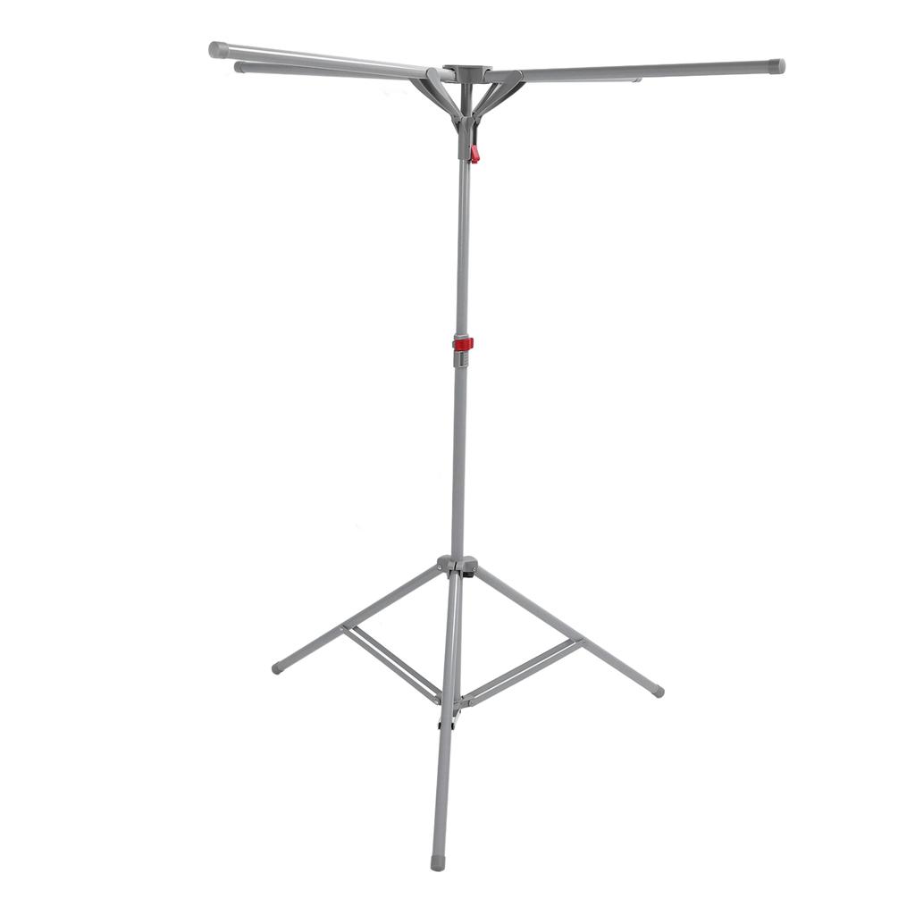 Tripod Clothes Drying Rack Carbon Steel Foldable Windproof Portable Floor Standing Laundry Drying Rack for Indoor Apartment Balcony