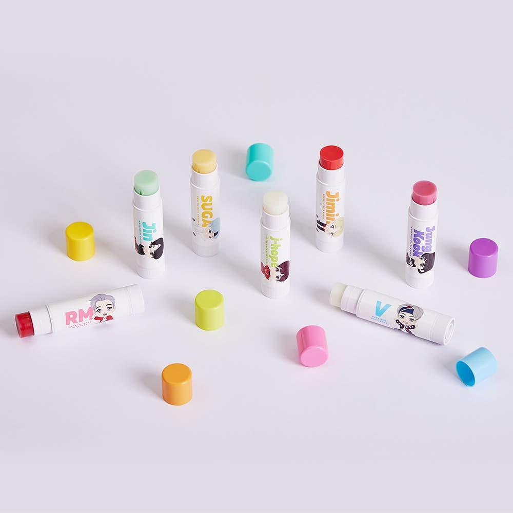[Monami X BTS] TinyTAN Lip Balm 7 Types (3.5g / 0.12 Oz)