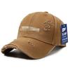 Distressed Baseball Cap Women Unisex Trendy Embroidered Letter Sun Visor Dad Hat