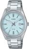 Casio Analog Quartz Men's Wristwatch MTP-1302DA-2A2V Metal Band Silver Ice Blue Textured Dial