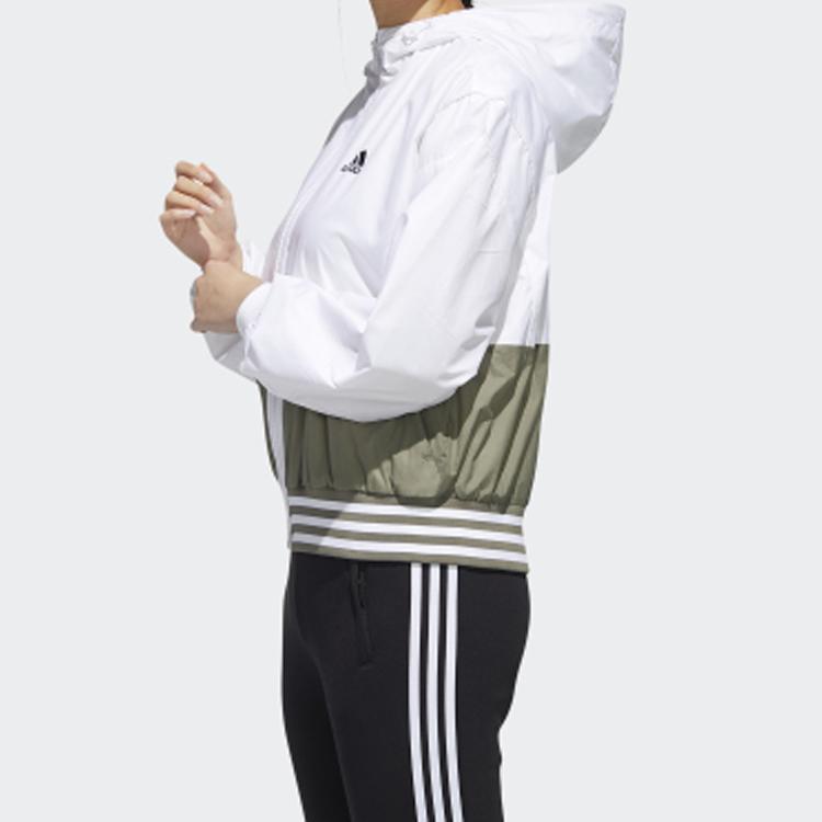 adidas Jackets Women's White Hooded Moderate Other GF0129