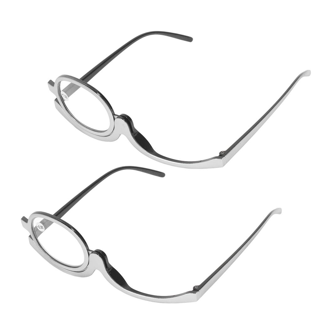 Make-up Lesebrille Tragbare Vergrößerungs-Alterssichtigkeit Lesebrille Aufklappbar Drehbar Einzellinse
