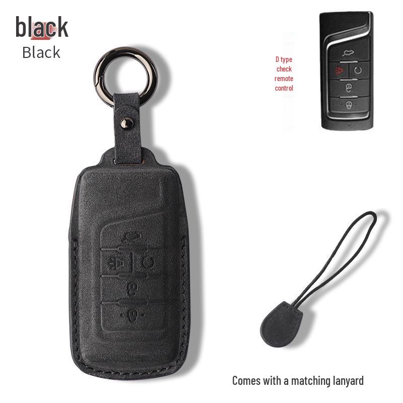 Compatible Key Case for GAC AION Y & Trumpchi GS Models (GS3, GS4, GS5, GS6m) with Suede Shell and Buckle Design