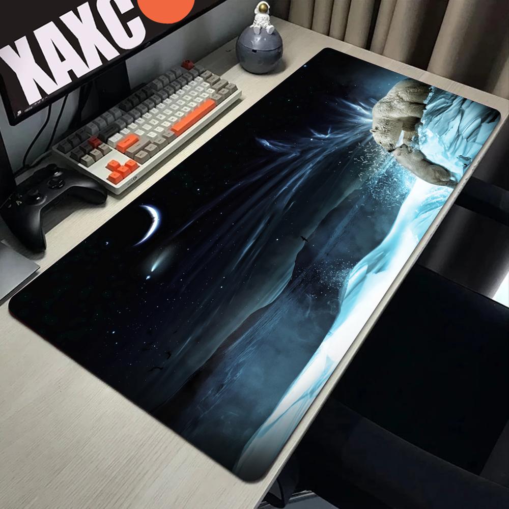 Polar Bear Mousepad Gamer Cool New 80x40cm Mouse Pad Large HD Pattern Notebook Accessories Laptop Padmouse Ergonomic Mat