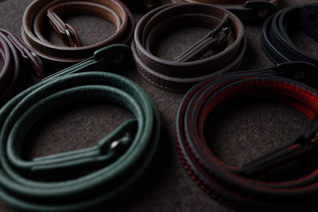 Camera Ring Italian Series [cam-in] Strap, Style, Leather, LCS-073 (Wine Red) (95cm)