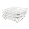 3 Layer Square Fryer Rack Dishwasher Safe SUS304 Stainless Steel Fryer Grilling Rack Accessory