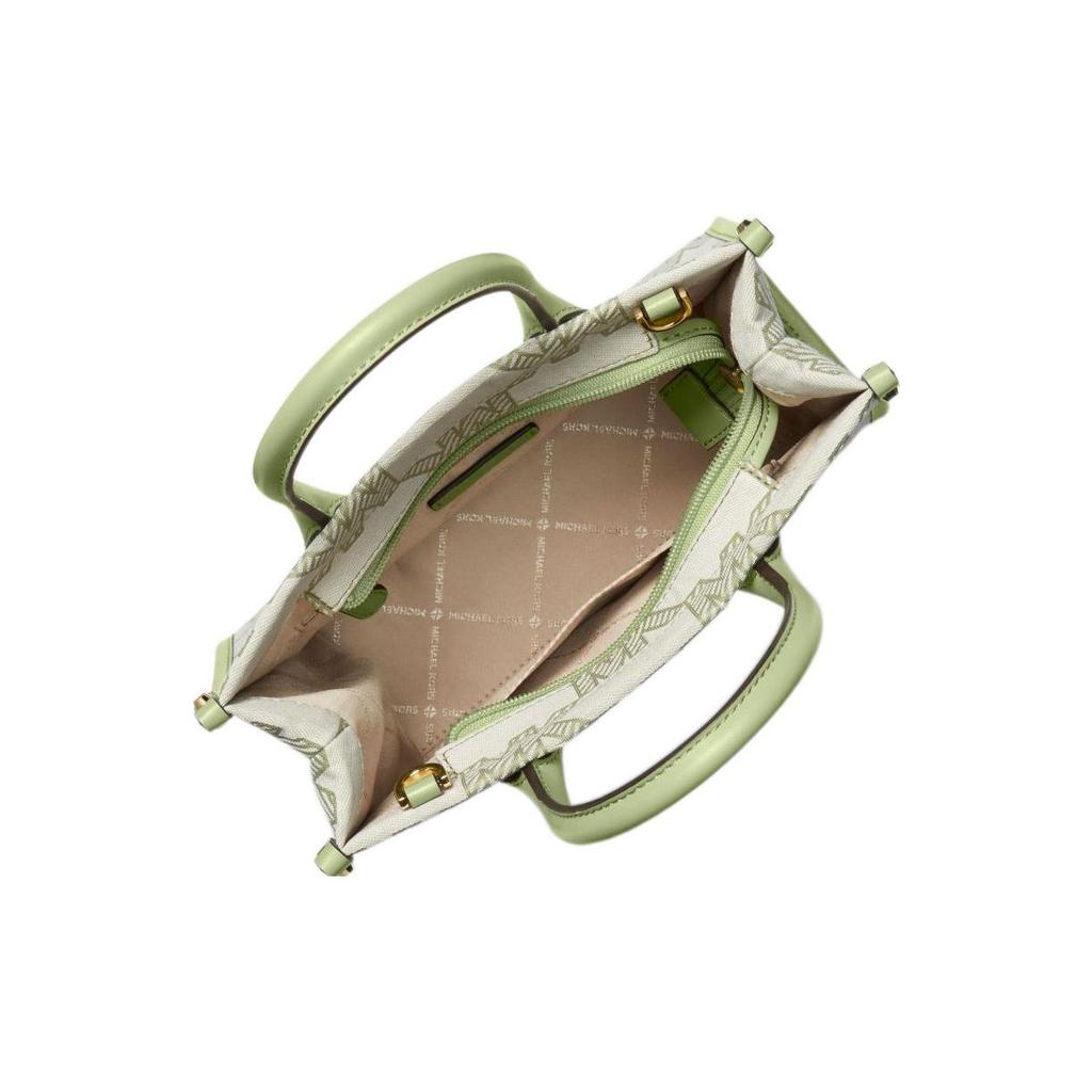 Michael Kors MK Mirella Letter Logo Tote Bag Women Tote Green 35S3G7ZC5J-LIGHT-SAGE