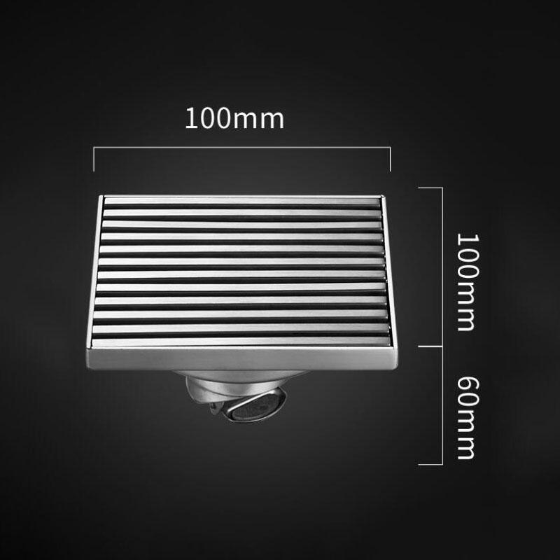 

Квадратный балконный трап из нержавеющей стали 304 Инженерный трап с большим водоотводом Дезодорирующий трап Наружный трап