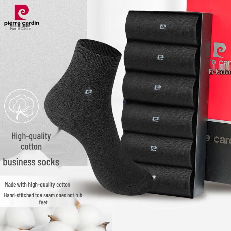 Pierre Cardin Men s Mid-Calf Socks 6-Pack 42