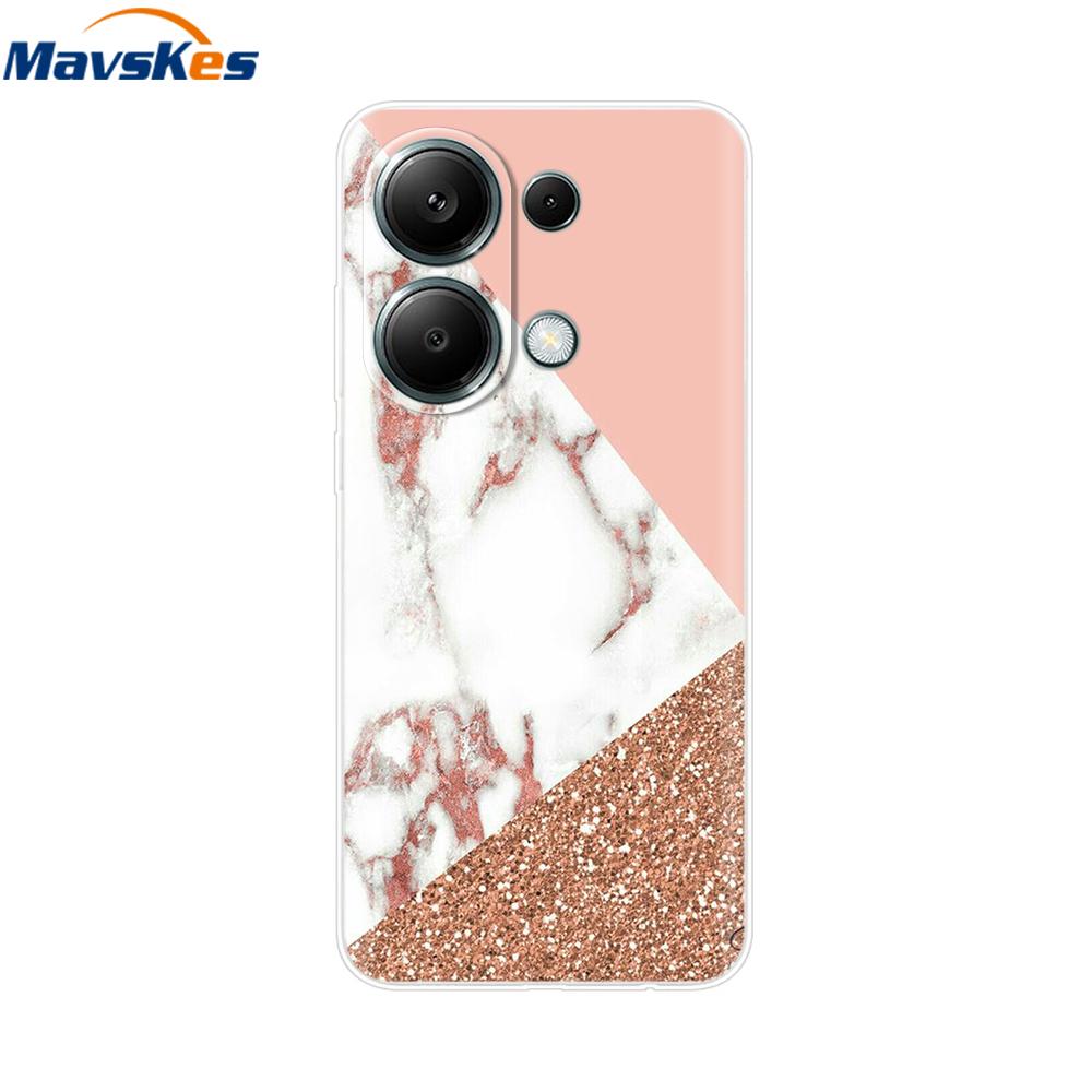 For Poco M6 Pro Case For Xiaomi Poco M6 Pro 4G Cover Fundas Coque Camera Protector Soft Silicone Phone Back Case For Poco M6 Pro