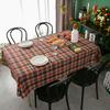 Christmas Party Tablecloth Nordic Rectangle Plaid Dining Table Cover Holiday Decor