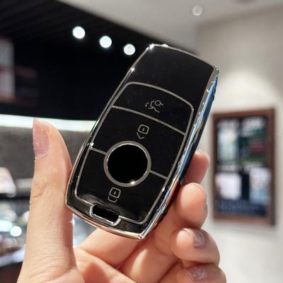 Schlüsselanhänger-Abdeckung für Mercedes Benz, Autoschlüssel-Schutzhülle für E-Klasse, S-Klasse, A-Klasse, C-Klasse, G-Klasse, AMG-Smart-Fernschlüssel