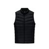 Training Series Solid Color Zipper Stand Collar Comfortable Breathable Versatile Down Vest Men Vest Basic-Black 152447923-6