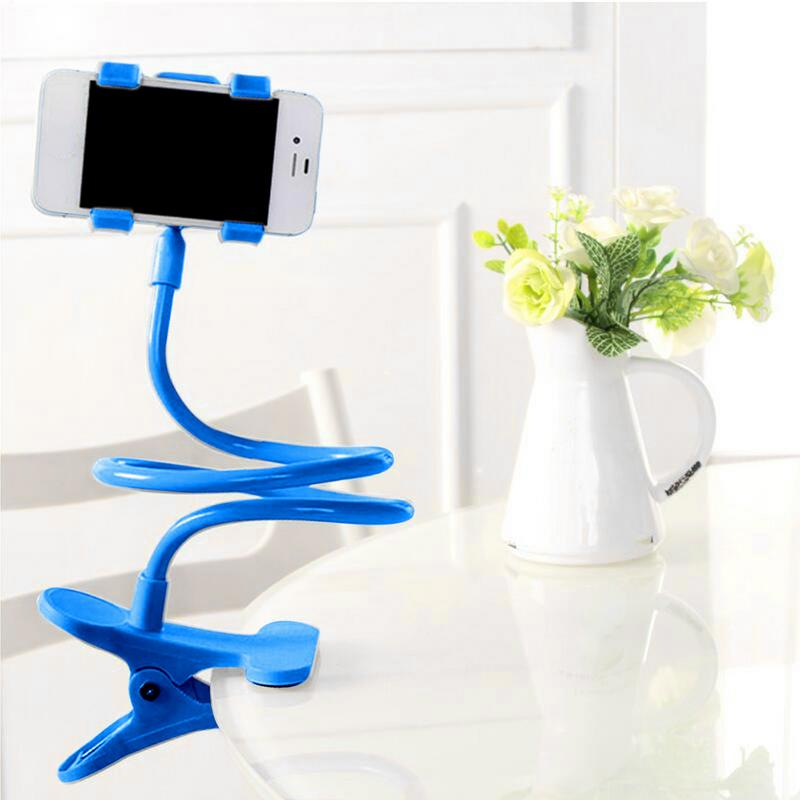 Soporte de cuello perezoso ajustable de 360 grados de 50 cm Soporte para teléfono de cuello de cisne para montaje en cama de teléfono Soporte de brazo largo superior Soporte de teléfono