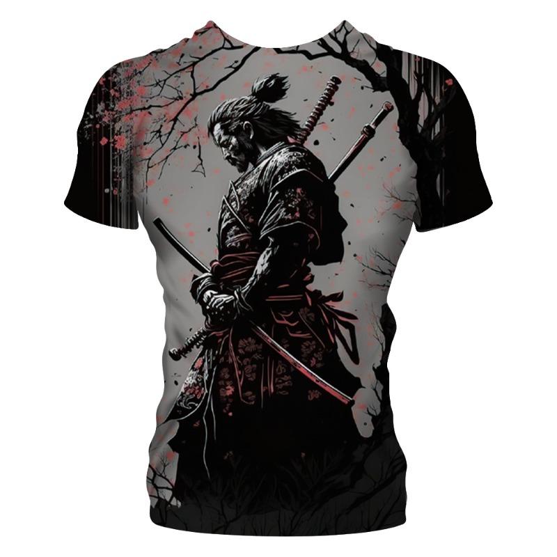 Judo Samurai 3d Printed Men s T-Shirt Fashion Personality Japanese Ninja Creative Fashion Trend XXS
