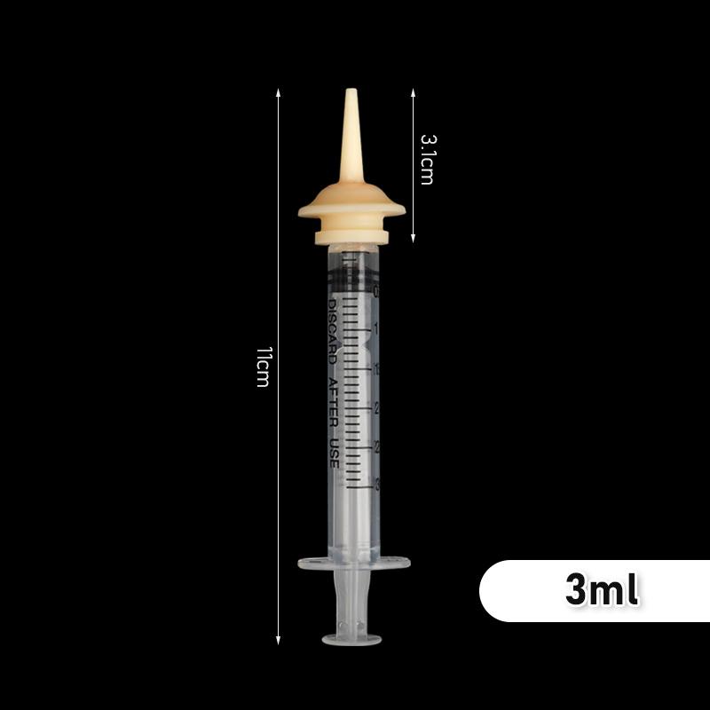 Pet Bird Feeding Nipple Newborn Dog Cat Feeding Pacifier Hamster Mini Pet Small Dog Feeding Bottle Syringe with Silicone Nipple