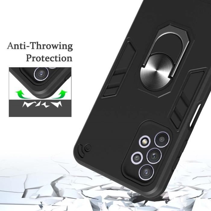 Protective Case - Samsung - Galaxy A32 5G - Shockproof - With Kickstand - Black