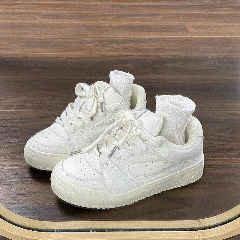 Niche Heightening Mesh Little White Shoes Women's Ins Tide Student Breathable Board Shoes 2025 Summer New Versatile Casual Shoes