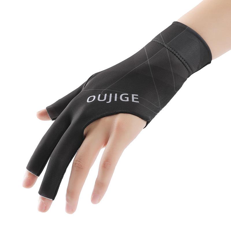 Breathable Non-Slip 3-Finger Billiard Glove - Wear-Resistant, Single Pack