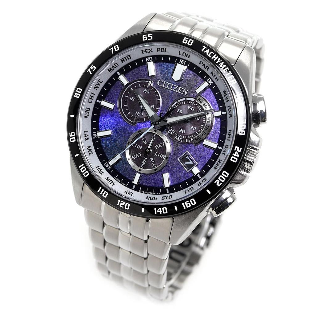 Citizen Men's UNITE with BLUE Limited Edition Watch, Silver, Blue, CB5874-81L, Light-Powered Eco-Drive, Radio-Controlled, Waterproof