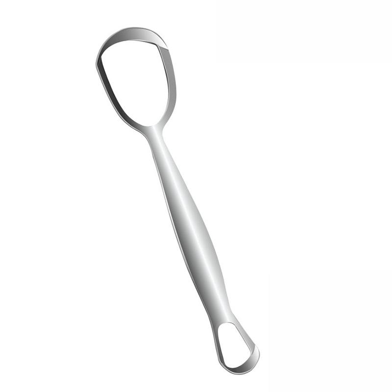 

Двусторонний скребок для языка из нержавеющей стали, гигиенический очиститель для полости рта, щетка для языка, свежее дыхание, инструмент для чистки гигиены полости рта серебряный