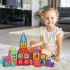 3D Magnetic Building Blocks Educational Set 77 Pieces