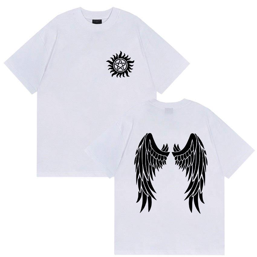 Tv Series Supernatural New 2025 Print T Shirt Men Women Vintage Fashion Short Sleeve T-shirt Casual Clothing Cotton Tshirts Tops