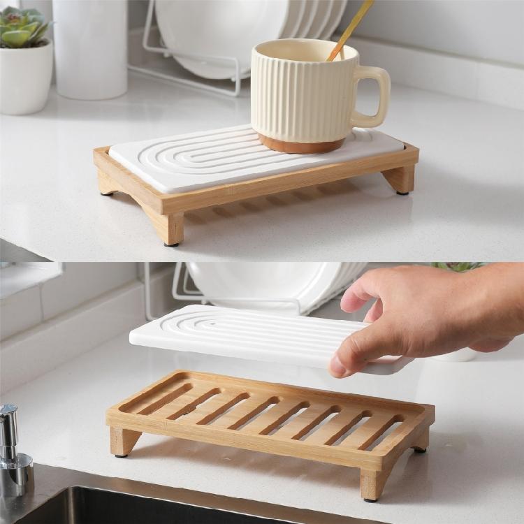 Badezimmerregal aus Naturfaser zur Organisation von Toilettenartikeln, Rasierern, Rasierzubehör, Waschtischen, Dekorationen