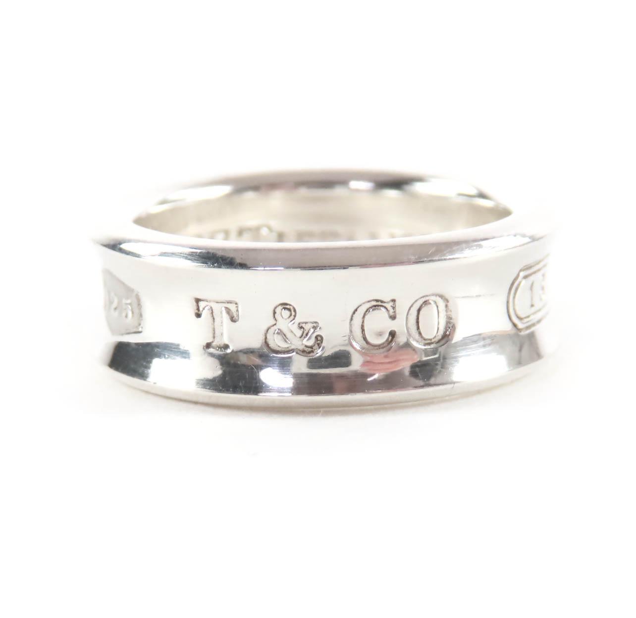 

Great TIFFANY&Co. Ring Narowing Silver 925 Women Used