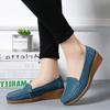 Scarpe basse da donna in pelle con plateau per primavera/autunno