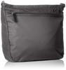 Nylon Taffeta Shoulder Bag Vertical Dark Gray [Isaac] Y62-01-03 Women's