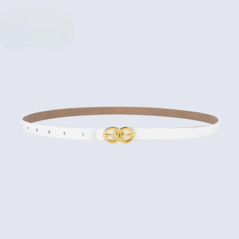 Retro Belt for Women Korean Ins Style Versatile Fashion Korean Style Thin Belt for Women Decorative Jeans Belt