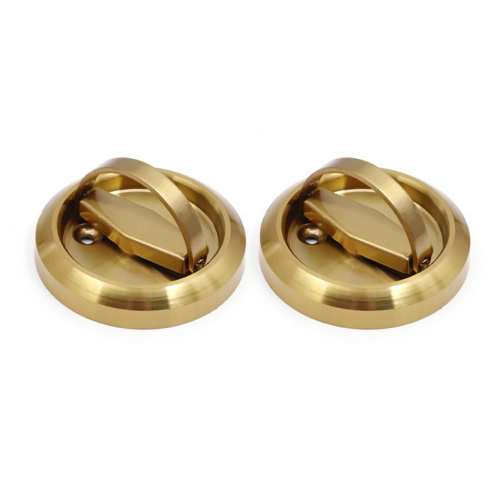 Invisible Door Handles Embedded Concealed Cabinet Handle Knobs Sliding Door Pull Stainless Steel Circular Pull Ring Lock