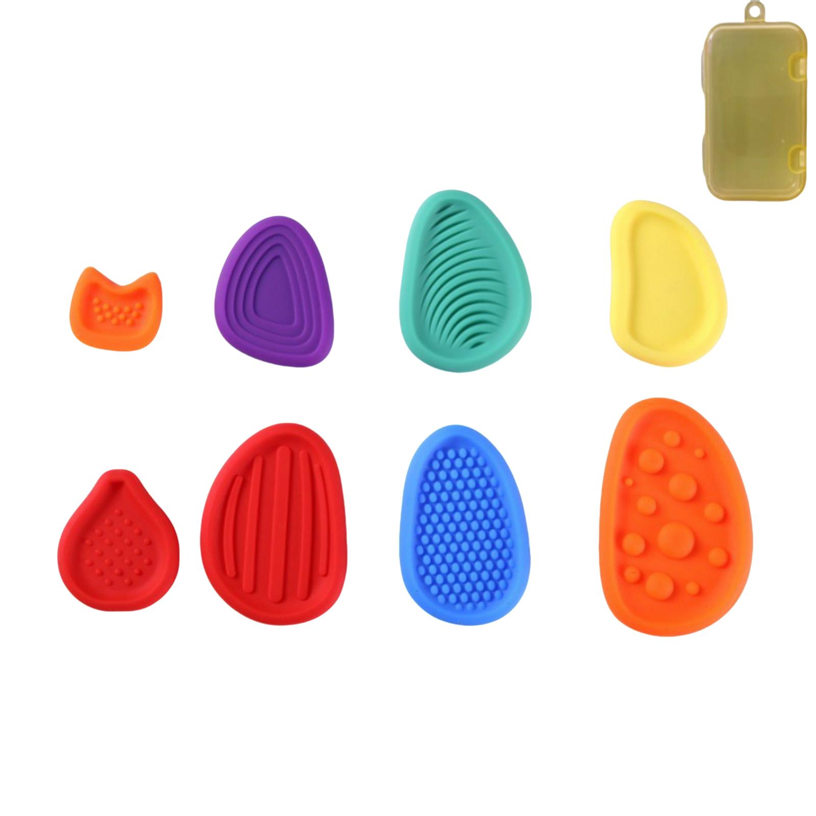 

Children s Decompression Toy Colorful Sensory Strips Suction Cup Double-sided Sensory Strips One Size помаранчевий