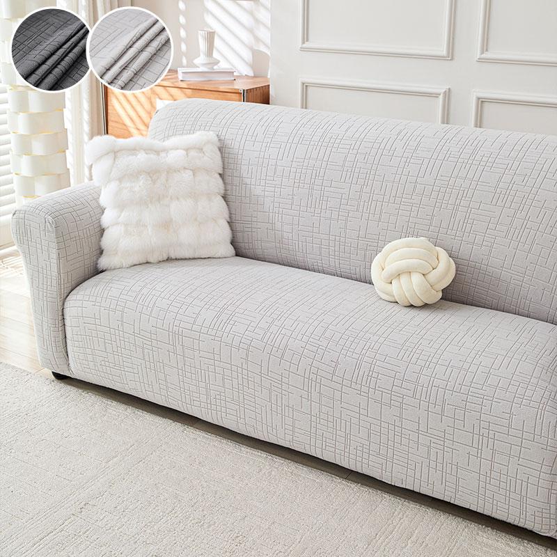 1PC-American Minimalist Style Sofa Cover, Versatile and Universal Suitable for All Seasons One-piece Elastic Sofa Cover 90X140cm светло-серый