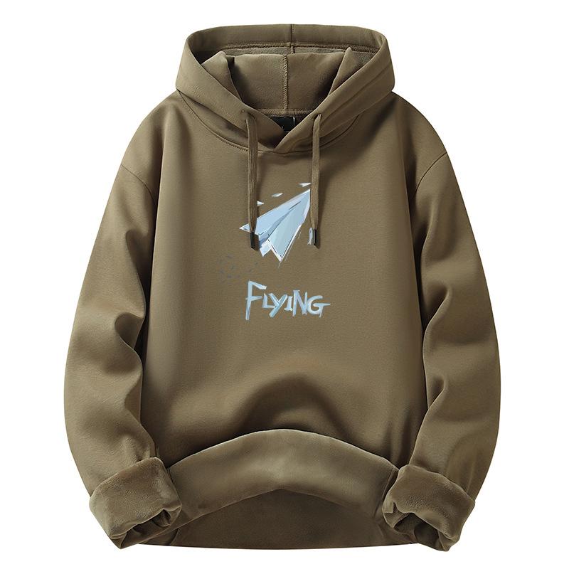 New Cotton Thickened Loose Men's Jacket Fashion Hoodie Trend Sweatshirt Tops