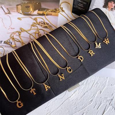 European Light Luxury English Alphabet Pendant Necklace for Women - Stylish, Versatile, Trendy Jewelry.