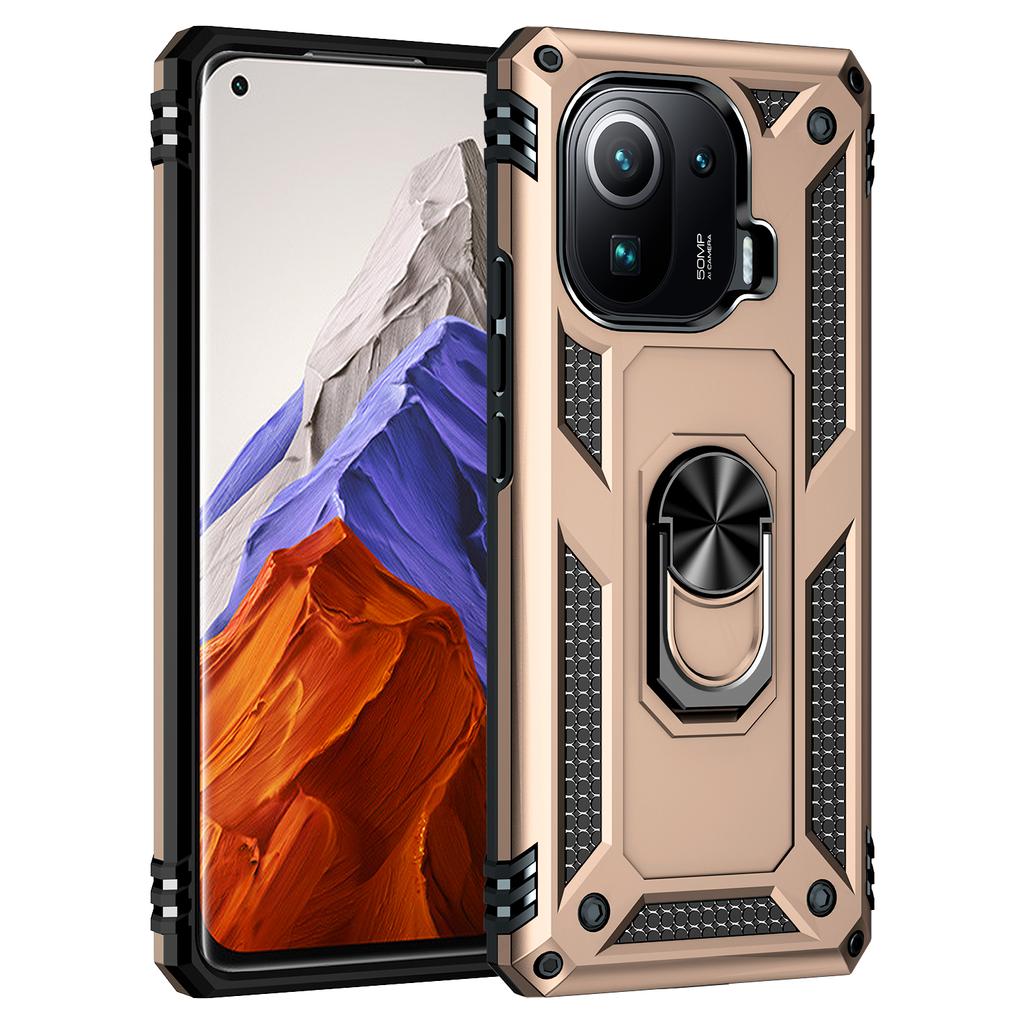 Shockproof Cover For Xiaomi Mi 11 Pro Case Mi 11 Pro Ring Holder Phone Case For Xiaomi Mi11 Pro 11Pro Funda Coque Business Capa