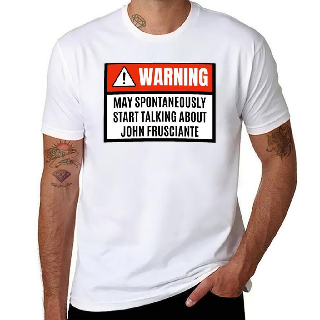 May Spontaneously Start Talking About John Frusciante John Frusciante Lover Tshirt Basic Casual Wear Short Sleeve Top