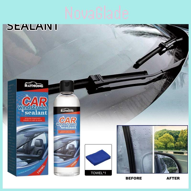 Rayhong Automotive Windshield Sealant Premium Windshield Cleaner Anti Fog And Water Resistant 100ml With Towel