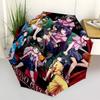 1 Stück Outdoor-Schirm mit "Kemono Gate"-Charakteren - Automatisches Öffnen/Schließen, Tragbares 3-fach faltbares Design, 8-Speichen-Eisenrahmen - Perfektes Geschenk für Fans