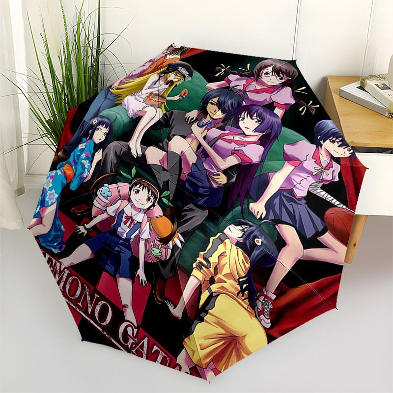 

1pc Outdoor Umbrella with Kemono Gate Characters - Automatic Opening/Closing, Portable 3-Fold Design, 8-Bone Iron Frame - Perfect Gift for Fans