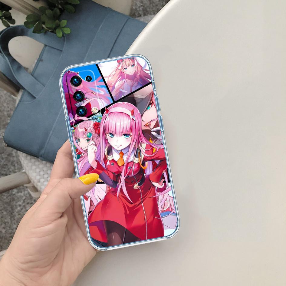 PP64 Zero Two Soft Shell Transparent Phone Case for Motorola Moto G7 G8 G9 G84 G85 G73 G24 G15 Z2 Play Power Plus
