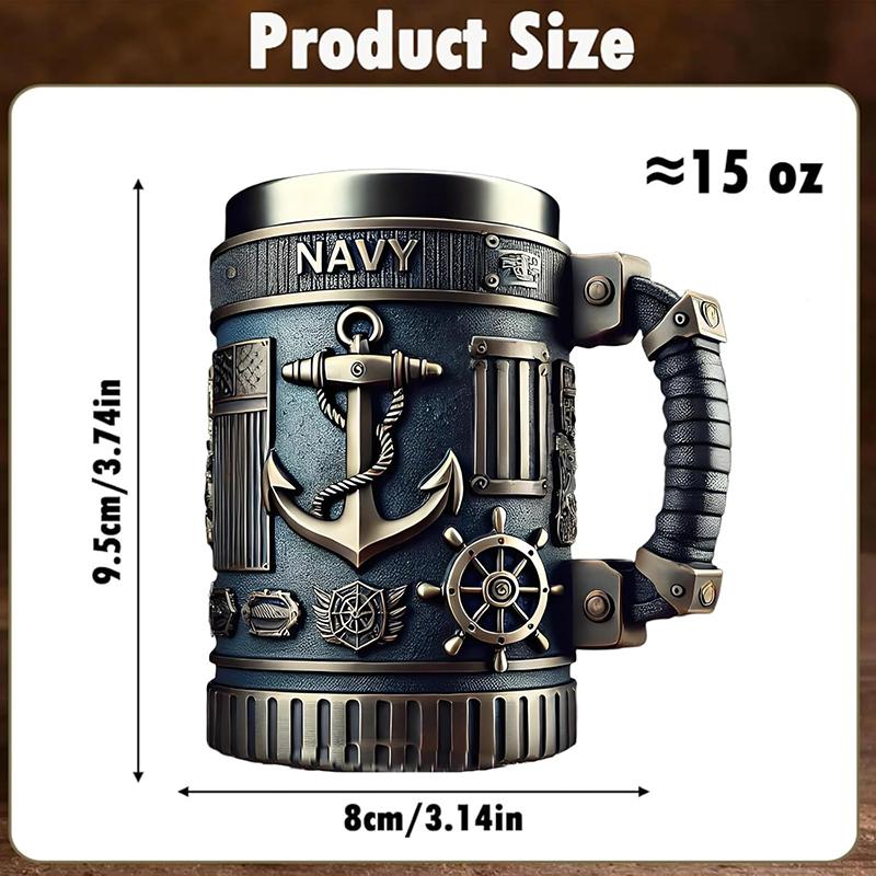 Army-Themed 3D Coffee Mug Unique Military Veteran Tribute Cup Personalized Veteran Ceramic Coffee Cup Funny Gifts For Veterans